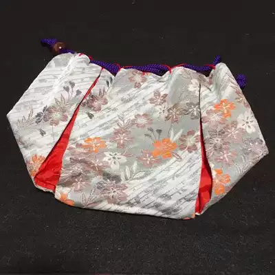 中古現貨 高級和服布櫻花百搭巾着袋收納袋和服浴衣bb122