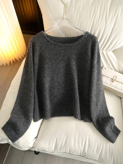 感恩回馈款 温柔糯感亲肤圆领打底外穿毛衣上衣秋冬羊毛针织衫女