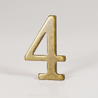 Клей однотонный бронзового цвета 5*3см №4