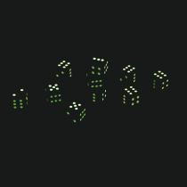 Metal luminous large dice gold silver dice sieve with KTV bar entertainment sex glowing color