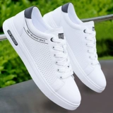 Мужская спортивная обувь для отдыха, нескользящие кроссовки, летняя дышащая белая обувь