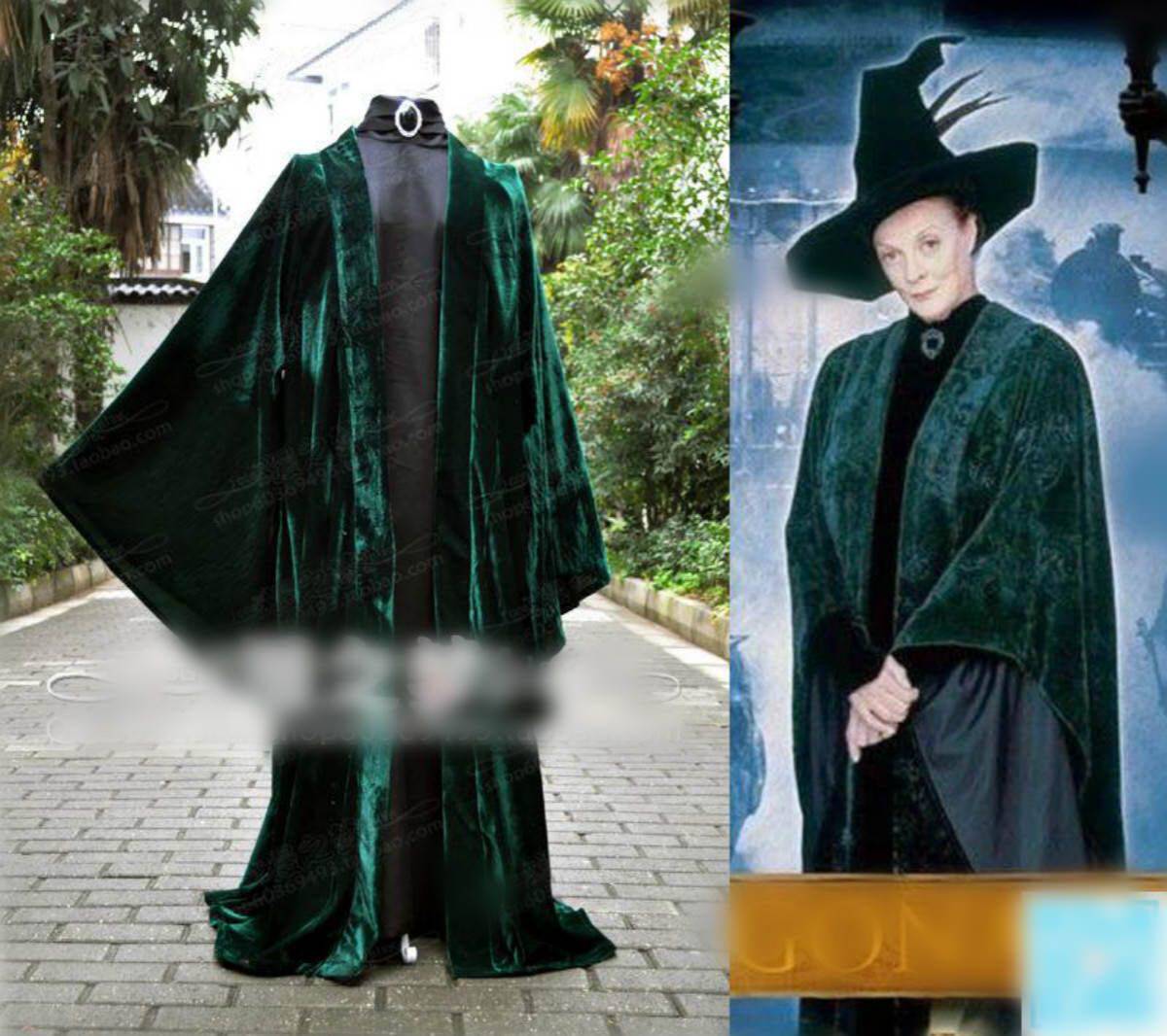 Professor Harry Potter McGonagall cosplay wide-sleeved mage robe cloak cloak suit magician full set