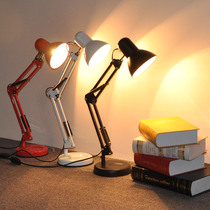 Table lamp Bedroom bedside lamp LED Study dorm Reading desk Computer work office American folding lamp