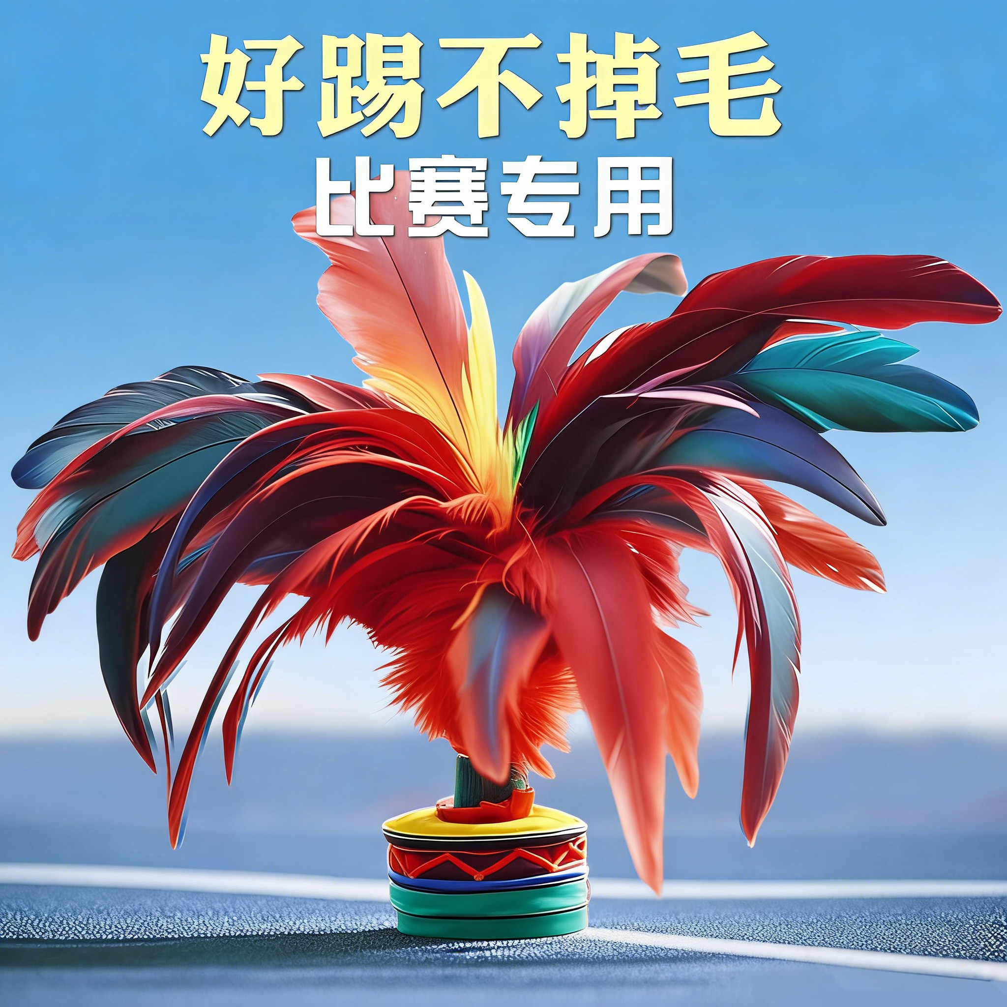 毽子高手必备🔥 文牛鸡毛毽子 让踢毽子更有趣🏀-毽子-淘宝好物网