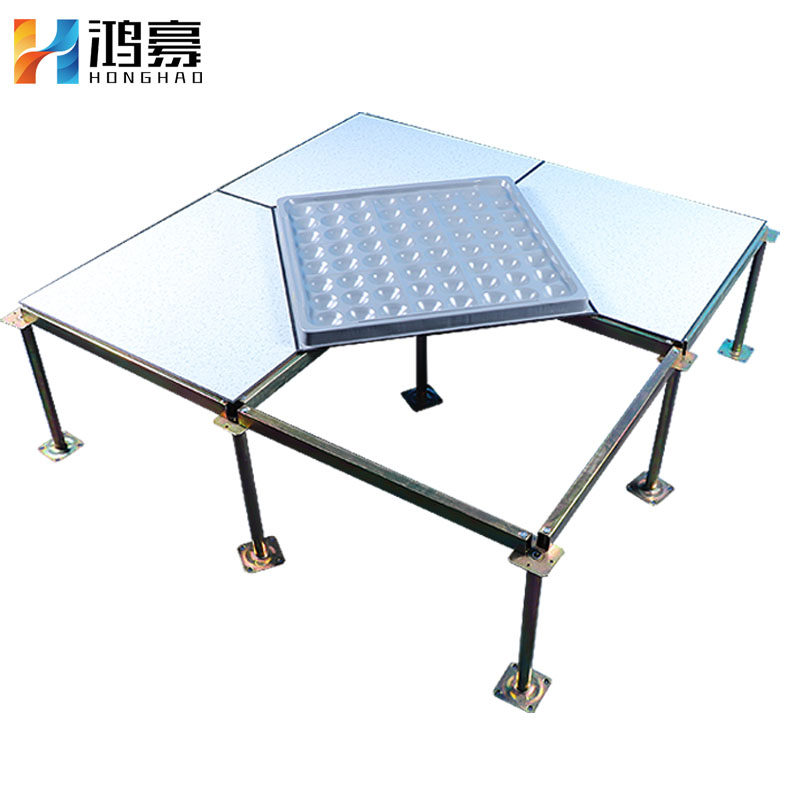All-steel anti-static floor 600600 machine room ceramic PVC anti-static elevated movable overhead floor weak electric room
