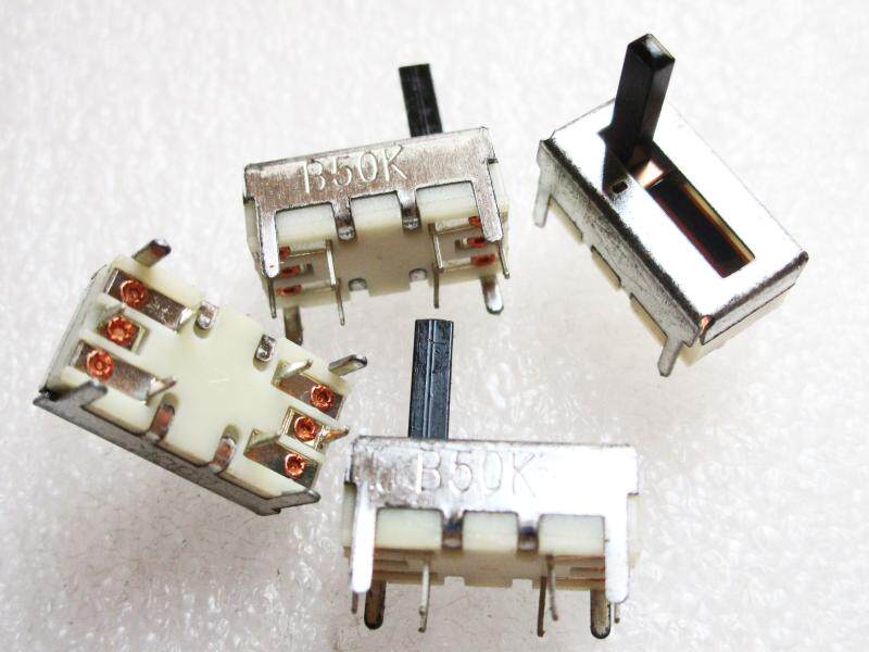 Double-link straight slip adjustable potentiometers B50k B503 shank length 10mm Toy power amplifier Automotive use