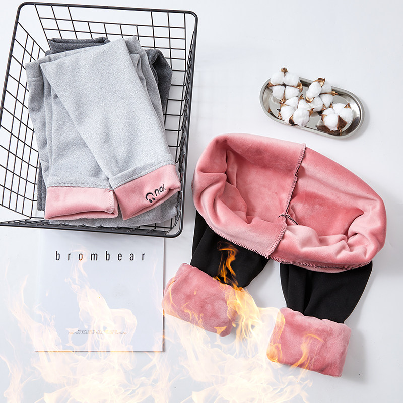 Maternity underwear plus velvet thick autumn and winter outer wear trousers support belly warm pants cotton pants silver fox velvet maternity pants