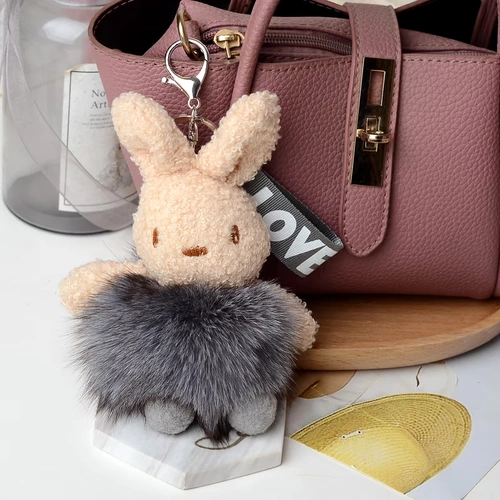 Плюшевый кролик, брелок, кукла, плюшевая подвеска, подарок на день рождения, лиса, енот