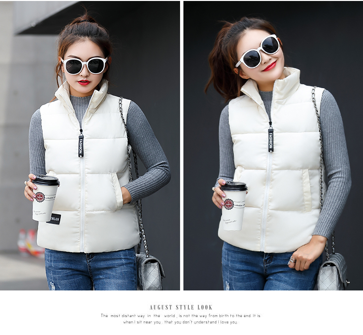 Áo chống mùa mới cotton nữ mùa đông ngắn áo vest Hàn Quốc lông xuống áo bông nữ mùa xuân và áo mùa thu thủy triều đồ vest nữ