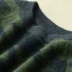 Áo len cashmere mới nam cashmere nguyên chất cổ tròn dày houndstooth áo thun rộng rãi áo len dệt kim chạm đáy áo