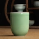 Teacup Gốm sứ 6 Gói Longquan Celadon Master Cup Cúp đơn Ge Kiln Ice Cracked Tea Set Hand Cup Teacup Home Set