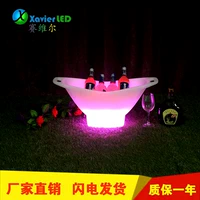 LED ánh sáng thanh hoa nồi rượu thùng đầy màu sắc điều khiển từ xa sạc băng sàn sàn trang trí cảnh quan ánh sáng đồ nội thất - Giải trí / Bar / KTV ghế gỗ quầy bar