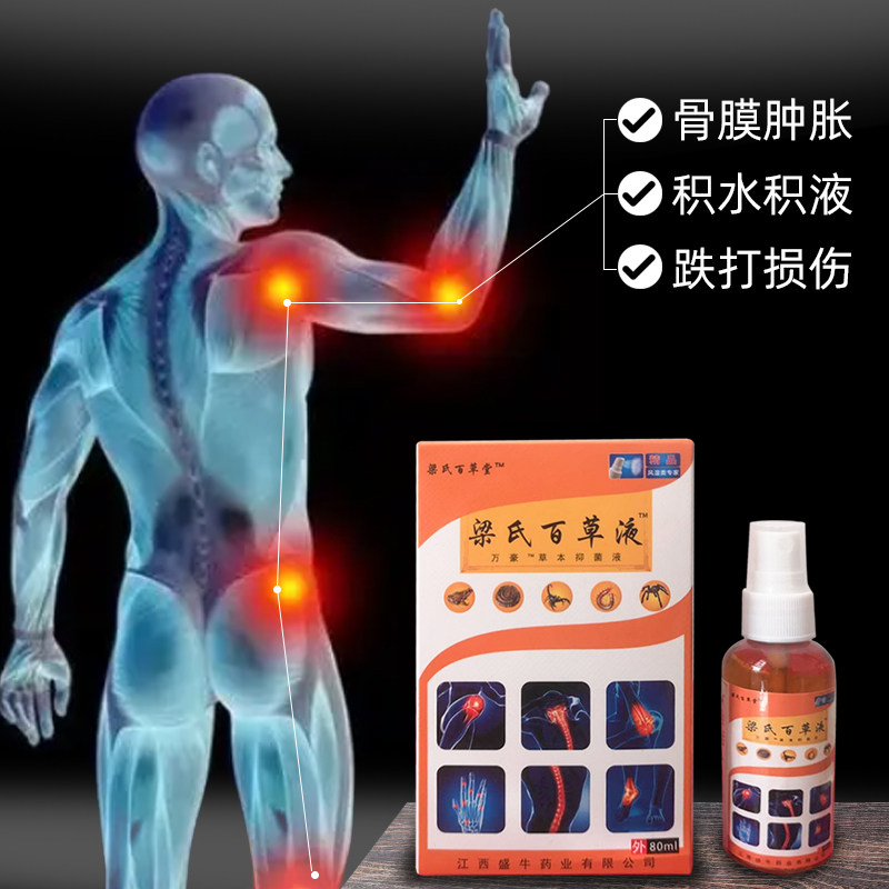 Liang's Baicao liquid synovial paste knee joint pain muscle and bone pain agent meniscus repair paste heel pain spray