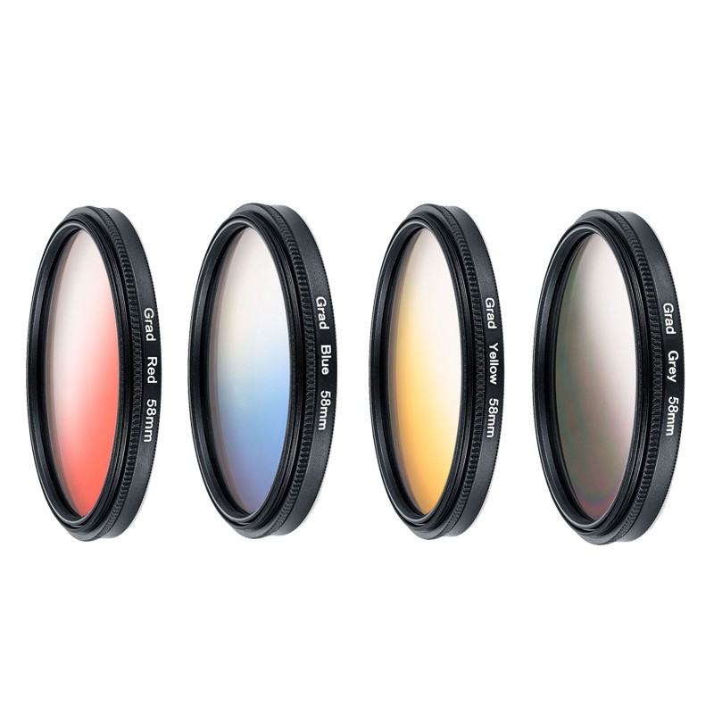 4k camera special filter 52 MM spiral mouth gradient mirror orange blue starlight CPL totals four