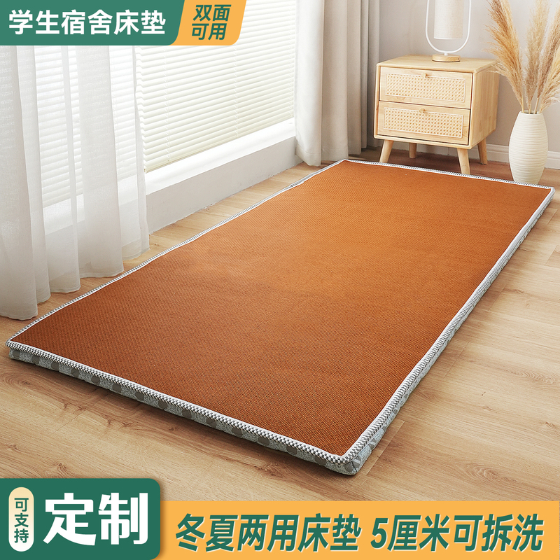 Removable and Washable Dual-Use Summer and Winter Cooling Mat Mattress for Dormitory Students, Single Soft Pad, Thickened Nap Mat, Floor Mat Removable and Washable Dual-Use Summer and Winter Cooling Mat Mattress for Dormitory Students, Single Soft Pad, Thickened Nap Mat, Floor Mat