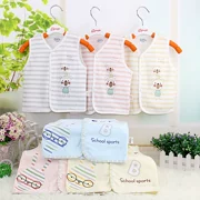 豆 龙 Mùa thu em bé cotton đơn lớp mỏng nam nữ áo vest trẻ em vest vest