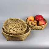 Плетение ручной ткафт и подкрепление шестиугольной бамбуковой корзины натуральный бамбук для приготовления здорового и экологически чистого хранения