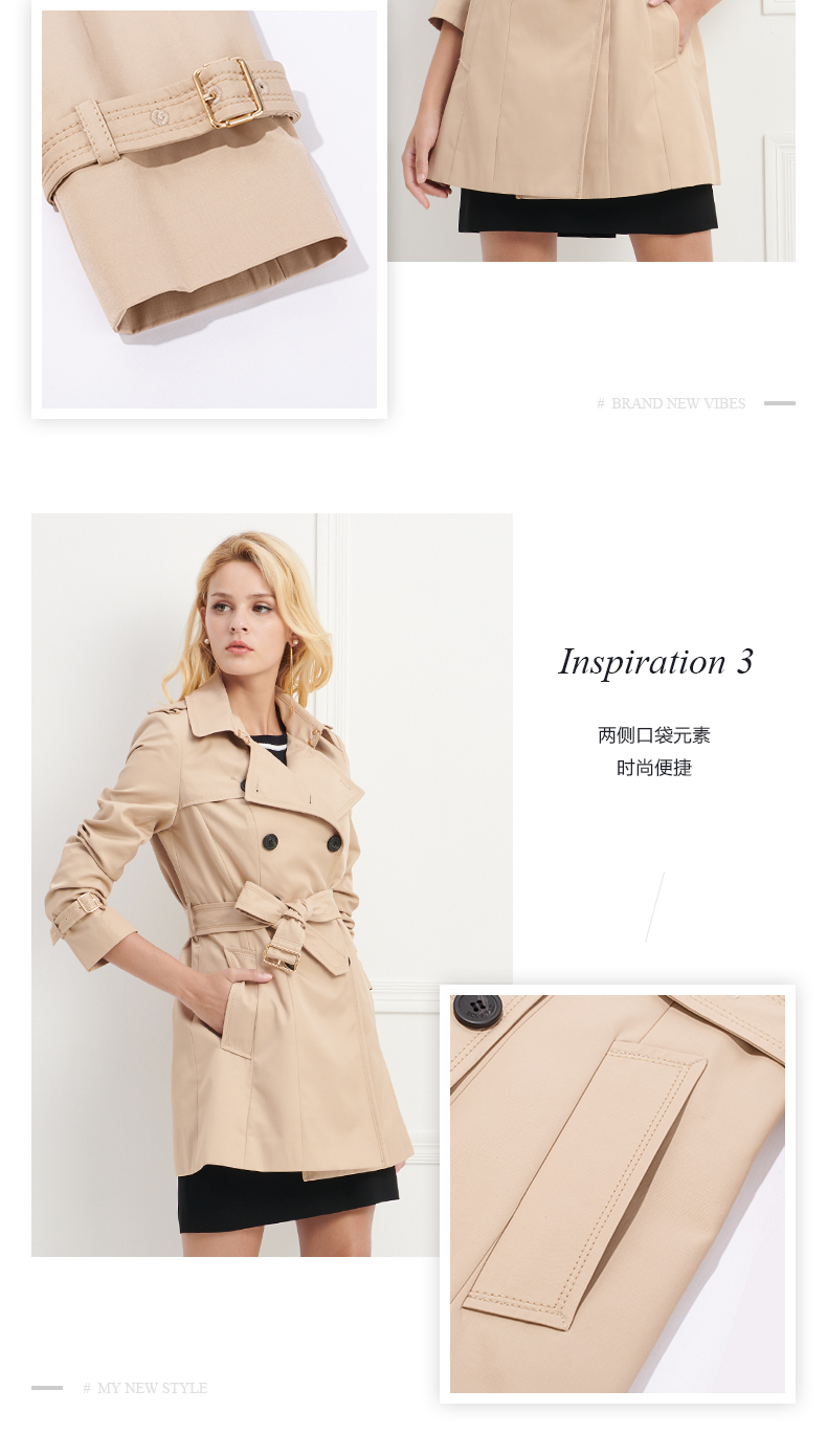 Trench pour femme SCOFIELD en Coton - Ref 3226332 Image 10