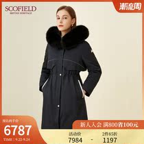 SCOFIELD Parker women 21 winter New real hair liner coat young Parker coat coat long