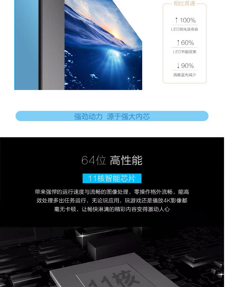 Màn hình LCD phẳng thông minh 4K Shushi Blue 50 inch 4K / Philips 50PUF6631 / T3 màn hình tivi
