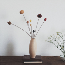 Natural plant dried flower fruit art Zen flower arrangement homestay home window soft decoration