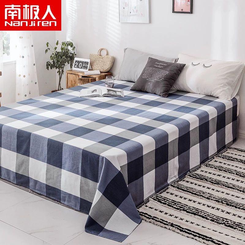 Tấm bông Nam Cực đơn mảnh cotton ký túc xá sinh viên 1,2m đơn 1,5 đôi 1,8 / 2,0 mét ga trải giường - Khăn trải giường