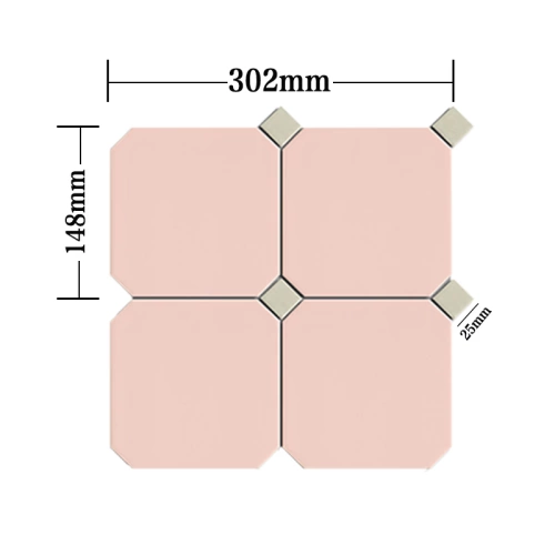 Obao Jia Jun Color полный фарфор 148 негабаритный восьмиугольный керамический ресторан мозаика кухонный охранник балкон старый дом кирпич