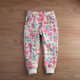 2022 spring and autumn new girls' sweatpants medium and large floral thin velvet trousers casual pants fashion printing sweatpants trend