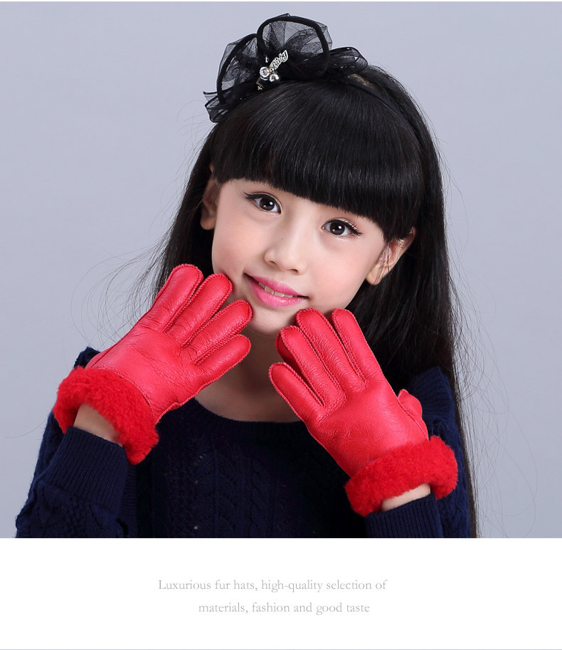 Gants pour enfants en peau de mouton - Ref 2146533 Image 18