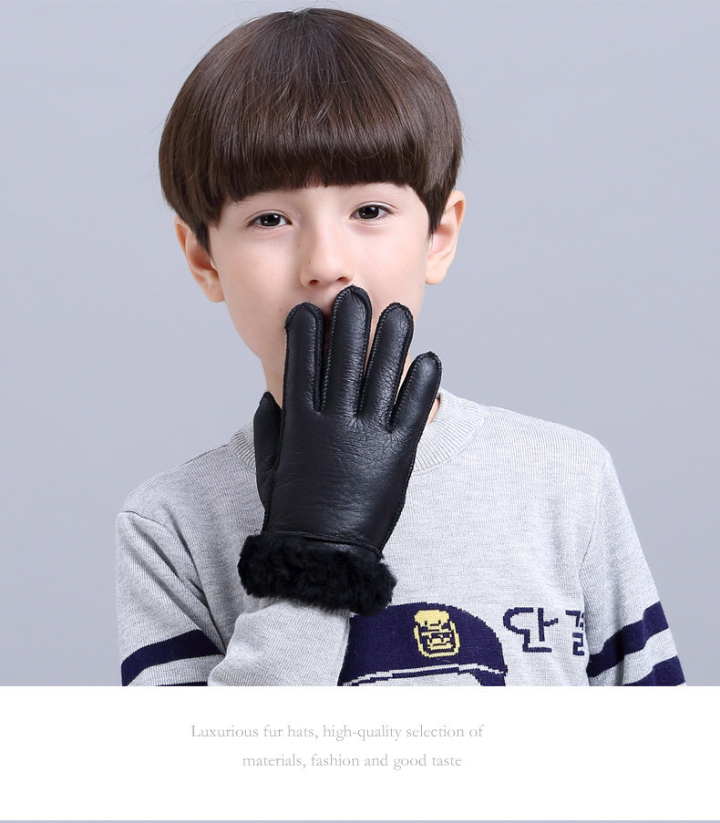 Gants pour enfants en peau de mouton - Ref 2146533 Image 16