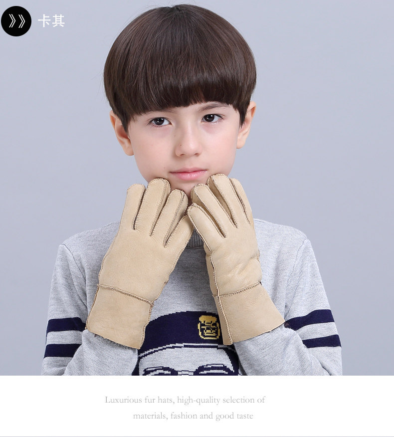 Gants pour enfants en peau de mouton - Ref 2146533 Image 23