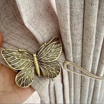 New curtain straps three-color metallic butterfly high-end magnetic straps for home use