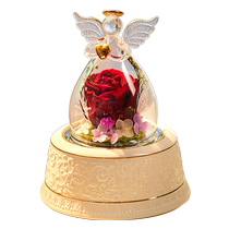 Rose eternal bouquet Bluetooth music box music box ornaments for girls birthday Chinese Valentines Day gift