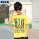 Quần áo trẻ em bé trai Áo thun cotton ngắn tay cho bé trai Áo sơ mi bé trai lớn mùa hè mới 6-7-8-9-10-12 tuổi áo phông bé trai 1-12 tuổi
