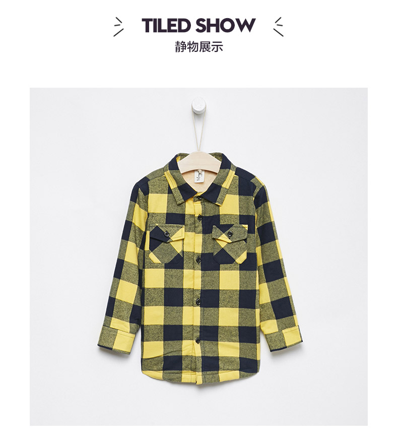 Moomoo trẻ em mặc áo sơ mi nam trẻ em cộng với áo nhung trong áo sơ mi dài tay kẻ sọc flannel trẻ em áo sơ mi trẻ em nữ đẹp