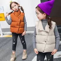 Áo khoác dạ trẻ em cotton cho bé trai và bé gái vest dày bánh mỳ vest 2018 thu đông thời trang mới áo gile trẻ em nam