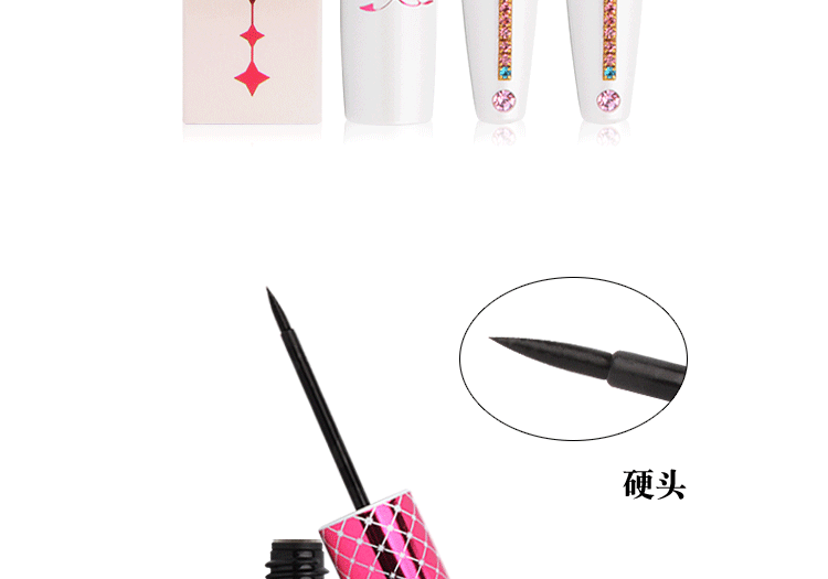 Topeka Flow eyeliner 4g cứng đầu / mềm đầu TED7 không làm nhòe lớp trang điểm kẻ mắt không thấm nước lâu trôi - Bút kẻ mắt kẻ mắt clio