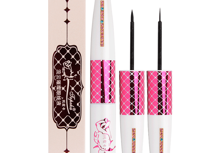 Topeka Flow eyeliner 4g cứng đầu / mềm đầu TED7 không làm nhòe lớp trang điểm kẻ mắt không thấm nước lâu trôi - Bút kẻ mắt kẻ mắt clio