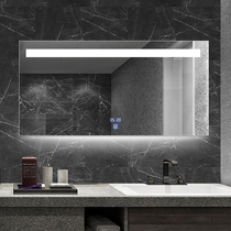 High-grade bathroom mirror wall-mounted bathroom LED light mirror bathroom bust mirror toilet bathroom mirror