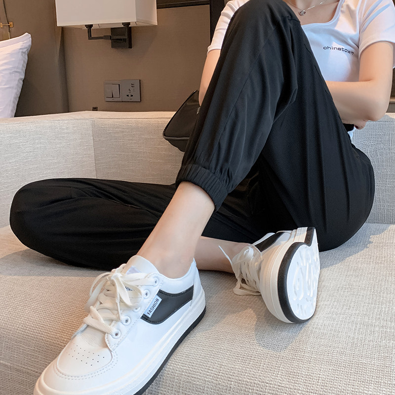 Ice Silk women's pants summer thin hanging small sports pants loose bunch feet cool lantern anti-mosquito casual pants