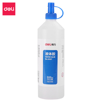 Deli Deli glue 6357 liquid glue large barrel 500ml liquid transparent adhesive hand glue strong glue