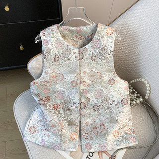 Chinese-Style Vest Jacket for Women, Spring, Autumn and Winter 2025 New Style, Stylish and Fashionable Outerwear, National Style Vest