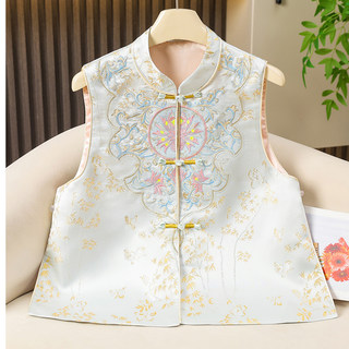 国风马甲外套女装春秋冬季2025年新款洋气设计感时尚背心外穿马夹