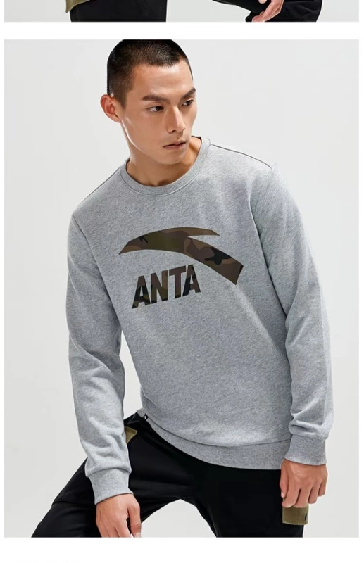 Anta trang web chính thức áo len nam 2019 mới thể thao áo len trùm đầu nhiều màu nền tảng áo len hàng đầu cửa hàng xác thực - Thể thao lông cừu / jumper