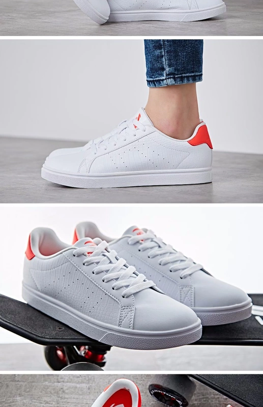 Anta trang web chính thức hàng đầu giày nam nữ 2019 thời trang mới nhỏ giày trắng giày thể thao giày skate - Dép / giày thường