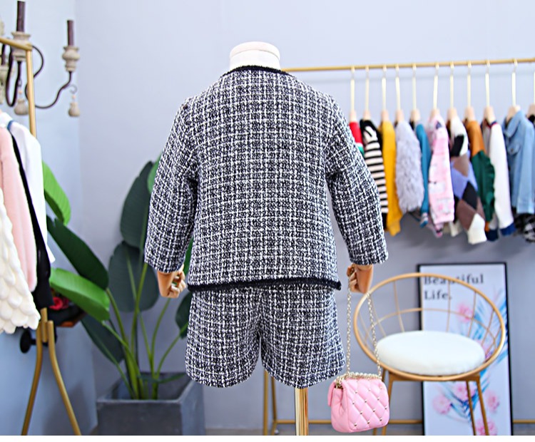 Cô gái mùa thu 2018 phiên bản Hàn Quốc mới của nước hoa nhỏ phù hợp với thời trang quần áo thủy triều trẻ em phù hợp với thời trang nước ngoài hai mảnh quần áo em bé