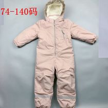 Childrens ski clothes one-piece girl boy baby winter thick warm and windproof waterproof set ski equipment