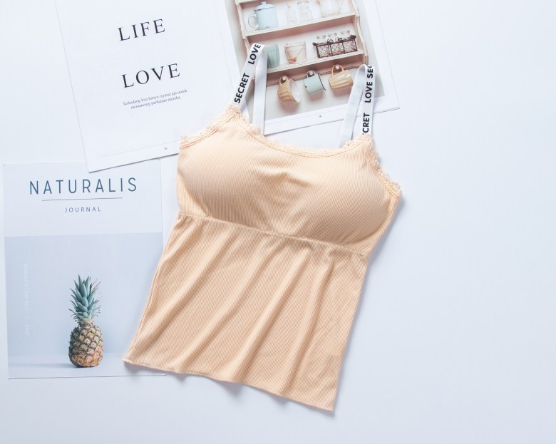 Nhật Bản chủ đề bông đai ngực pad vest nữ chạm đáy chải bông quấn ngực cô gái đồ lót hoang dã áo bra đi biển