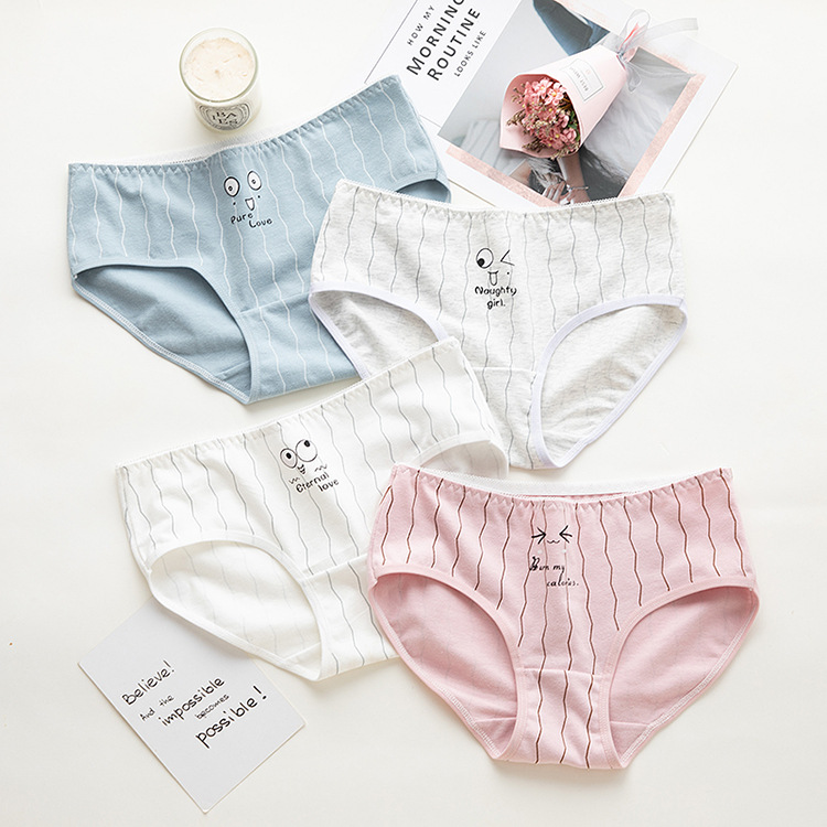 Qua mạng màu đỏ biểu hiện quần lót nữ cotton trung thu nữ cotton đáy quần tam giác 100% cotton do lot nu