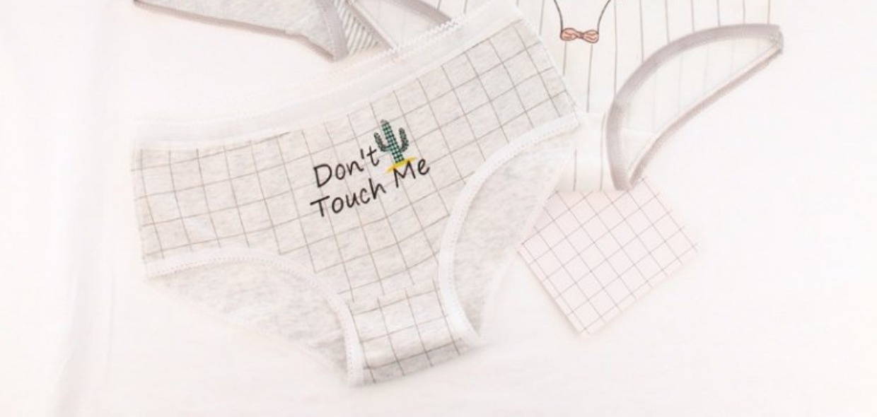 Quần lót nữ cotton waist eo giữa lady phim hoạt hình dễ thương mèo bông đáy quần cotton cô gái dễ thương quần sịp nam